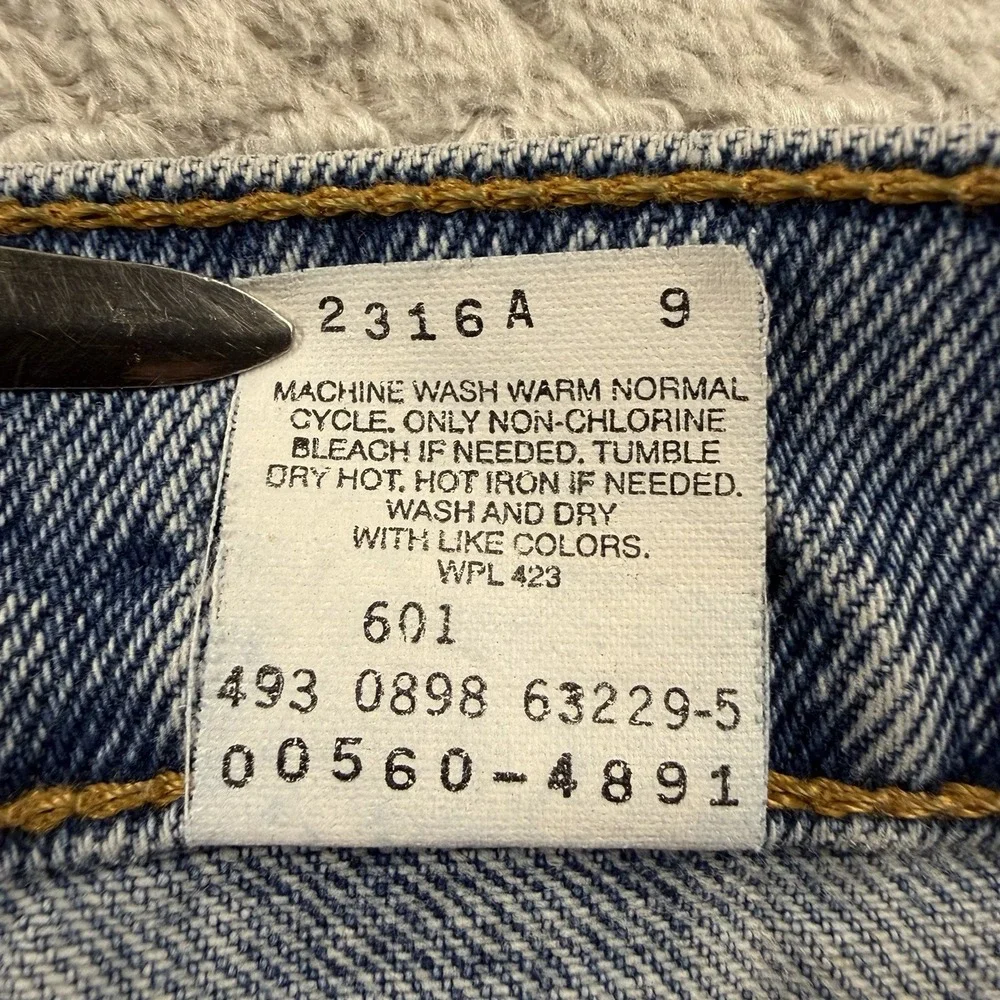 Vintage Levi's Mens 34x31 Jeans 560 Blue Loose Fit Tapered Leg 90's Grunge Denim